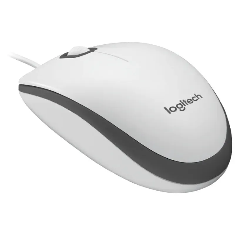 Logitech M100 Kablolu Optik Mouse Beyaz 910-006764