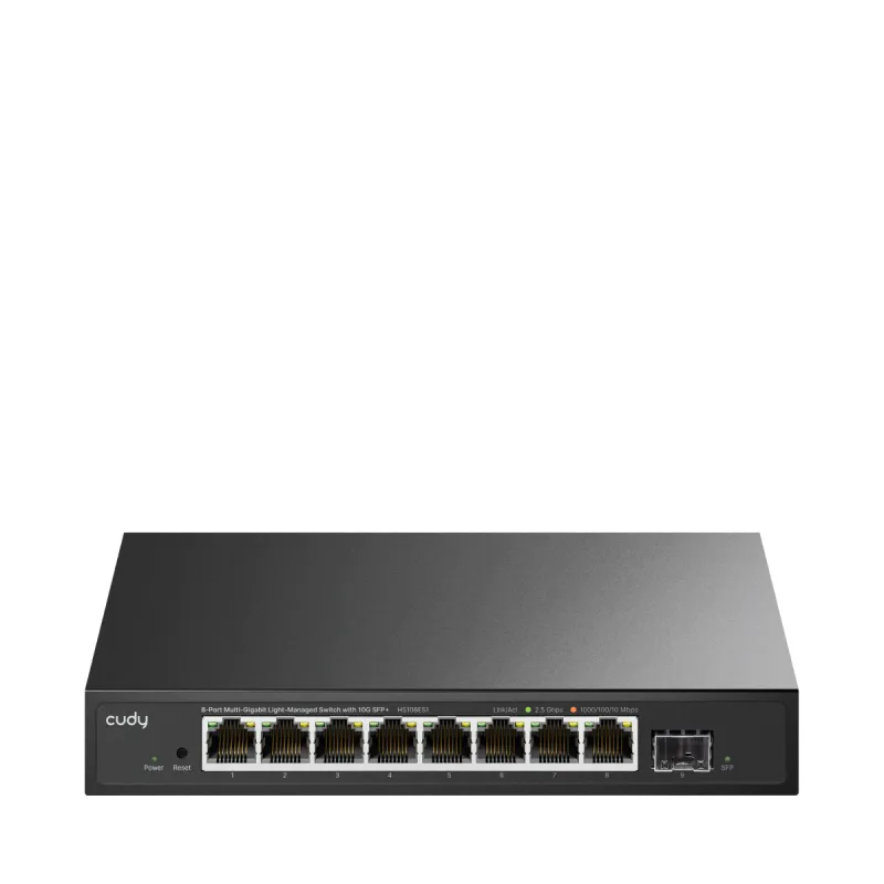 CUDY HS108ES1 - 8-Port 2.5G Multi-Gigabit Light Managed Switch with 10G SFP+