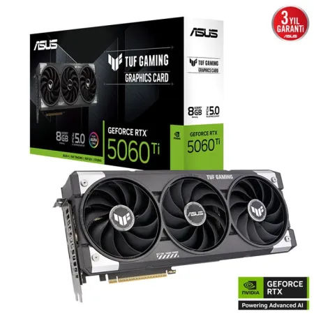 Asus GeForce RTX 5060 TI 8GB Tuf Gaming GD7 128Bit