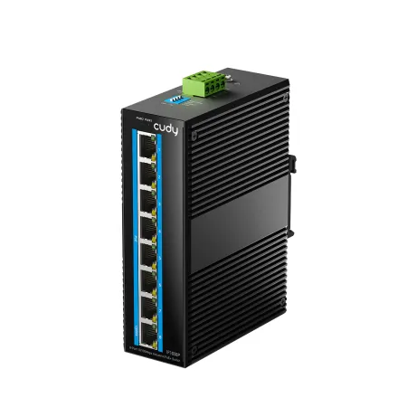 CUDY IF1008P - 8-Port 10/100M Industrial PoE+ Switch