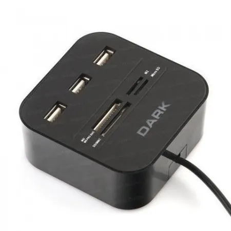 Dark Usb 2.0 Kart Okuyuculu Çoklayıcı