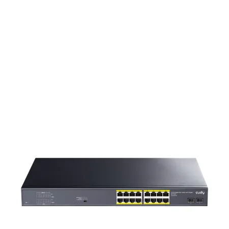 CUDY GS1020PS2 - 16-Port Gigabit PoE+ Switch with 2 Gigabit SFP ports 200W