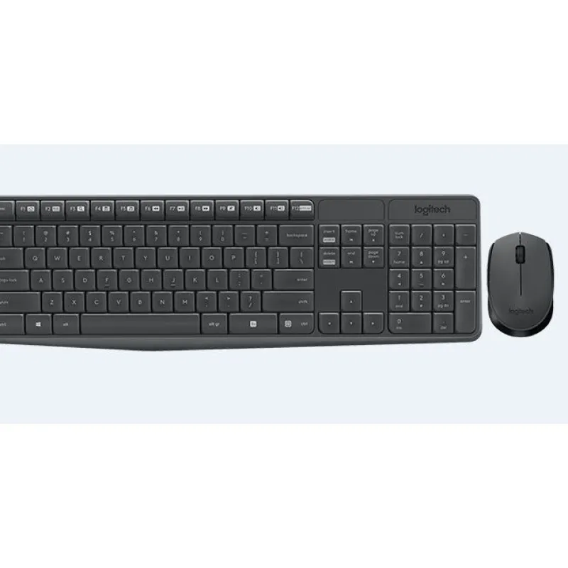 Logitech MK235 Kablosuz Set Siyah (920-007925)