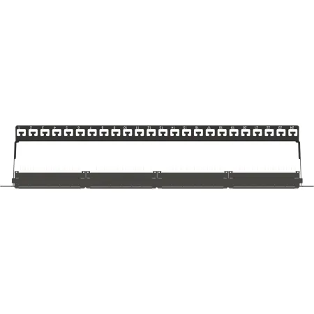 AGER AC-611-24E 8P8C,LSA,ALTIN KONTAK 24 PORT CAT6 DOLU 1U ZIRHSIZ PATCH PANEL