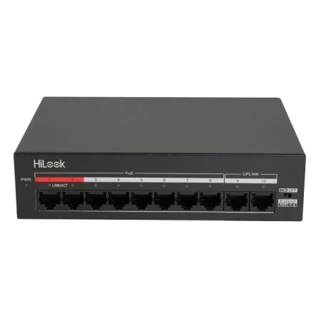 HILOOK NS-0110MP-60 8 PORT 10/100 8 PORT POE+ 2 PORT UPLINK 60W YONETILEMEZ SWITCH