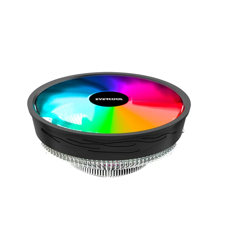 EVERCOOL CS-02 RAİNBOW 12CM RGB AMD & INTEL LGA1700/AM5 SOKET İŞLEMCİ FANI