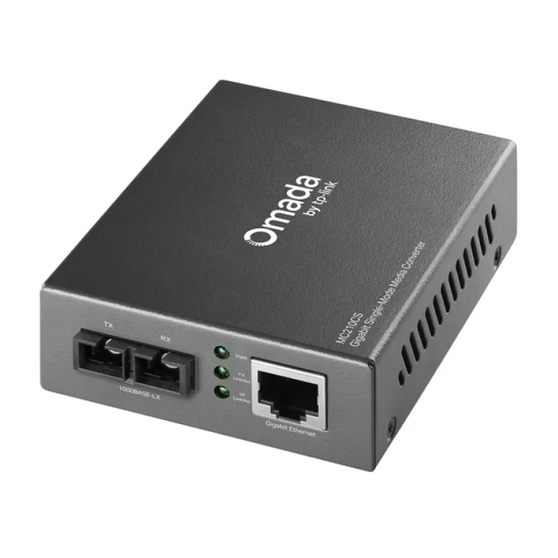 Omada Single-Mode RJ45 Fiber Converter (MC210CS)