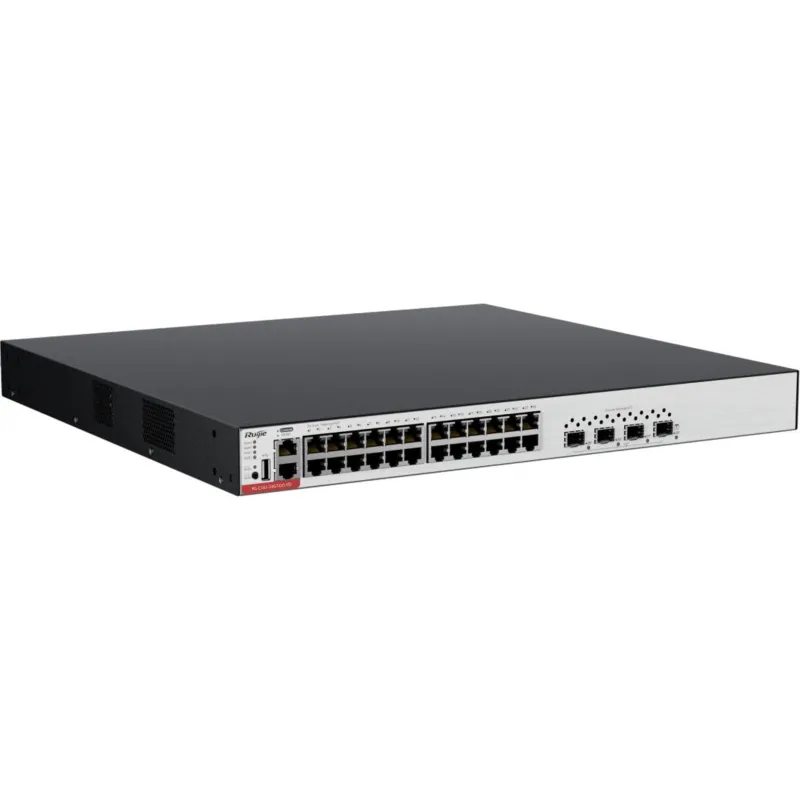 RUIJIE RG-CS83-24GT4XS-PD 24 PORT 10/100/1000 24 PORT POE 4-PORT 1G/10G SFP+ LAYER 3 YÖNETİLEBİLİR RACK MOUNT SWITCH
