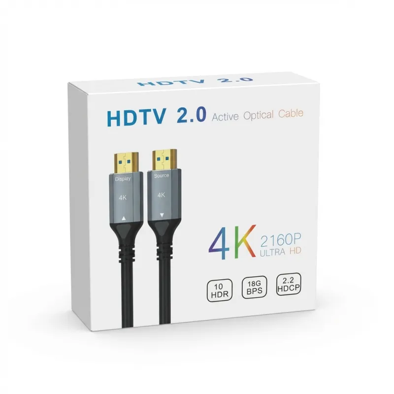 S-LİNE FK0550-4K-OPT 50MT 2.0V 4K FİBER OPTİK HDMI KABLO