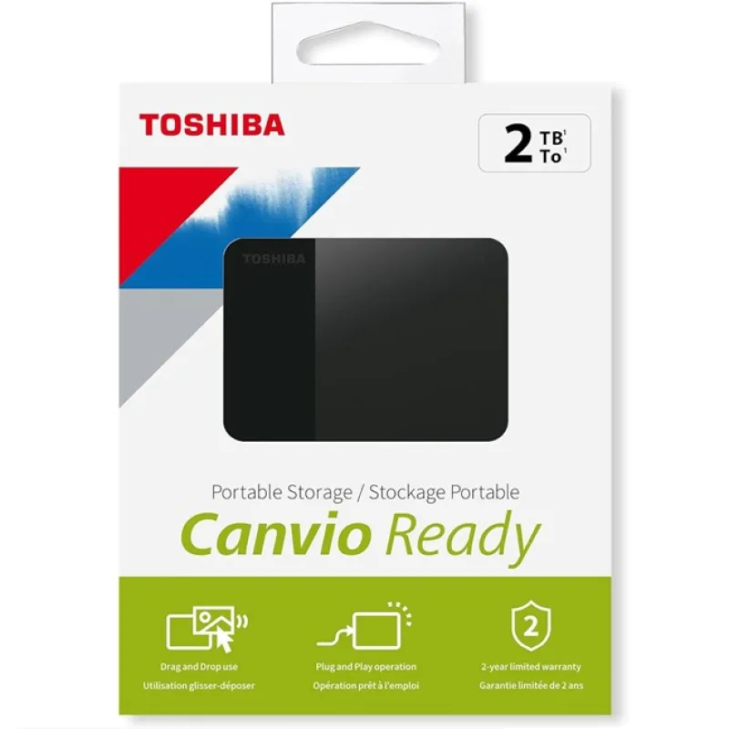 TOSHIBA CANVIO 2TB USB3.0 2.5" SIYAH HARICI HDD HDTP320EK3AA