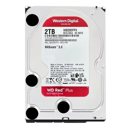 Western Digital WD Red Plus Nas 2TB 3.5'' 5400Rpm SATA (WD20EFPX)