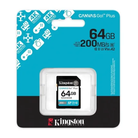 Kingston 64GB SDXC Canvas Go+ 200MB/s SDG4/64GB