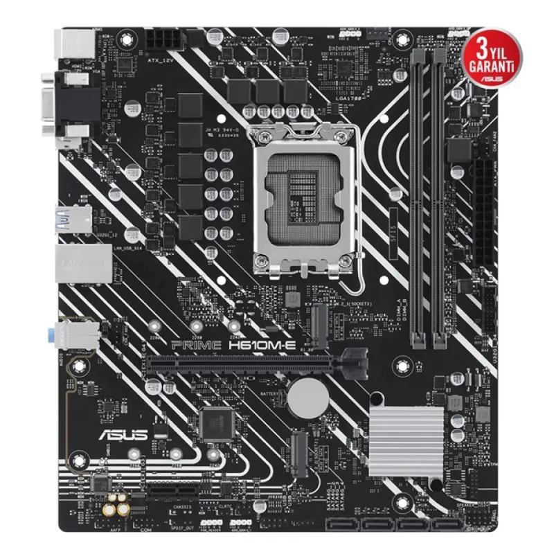 Asus Prime H610M-E D5 Csm 1700P Vga Hdmi Dp