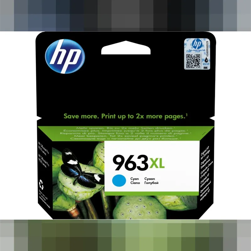 HP 3JA27AE Mavi Mürekkep Kartuş (963XL)