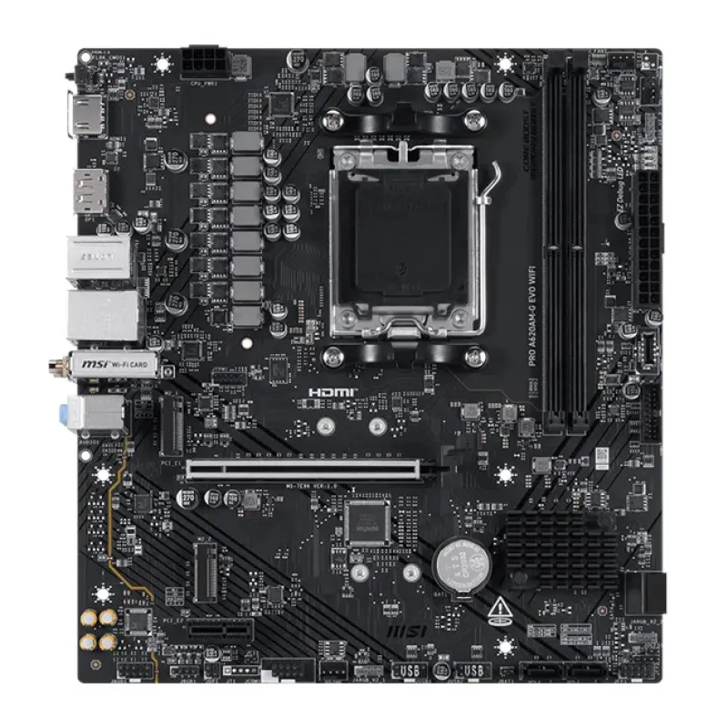 MSI PRO A620AM-G EVO WIFI AM5 Ryzen DDR5 Dp Hdmi