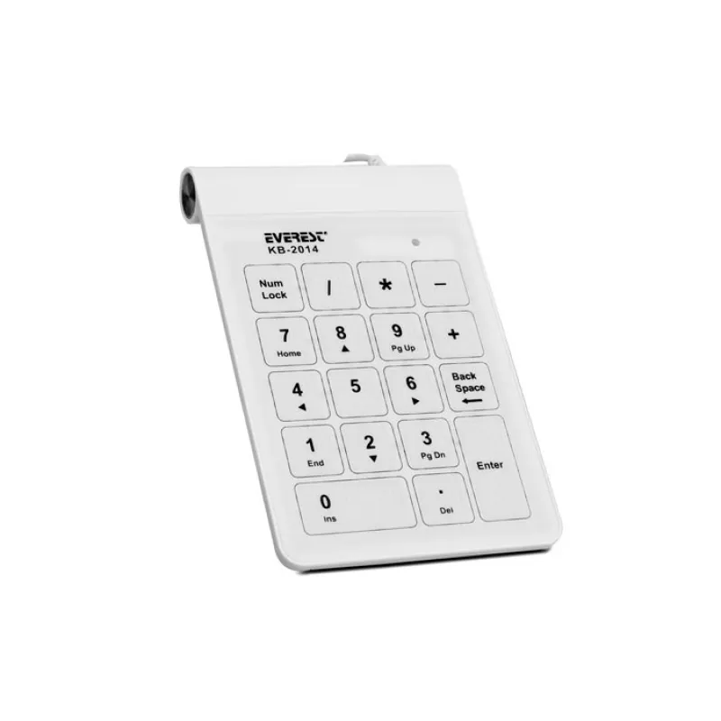 Everest USB Numerik Beyaz Klavye (KB-2014)