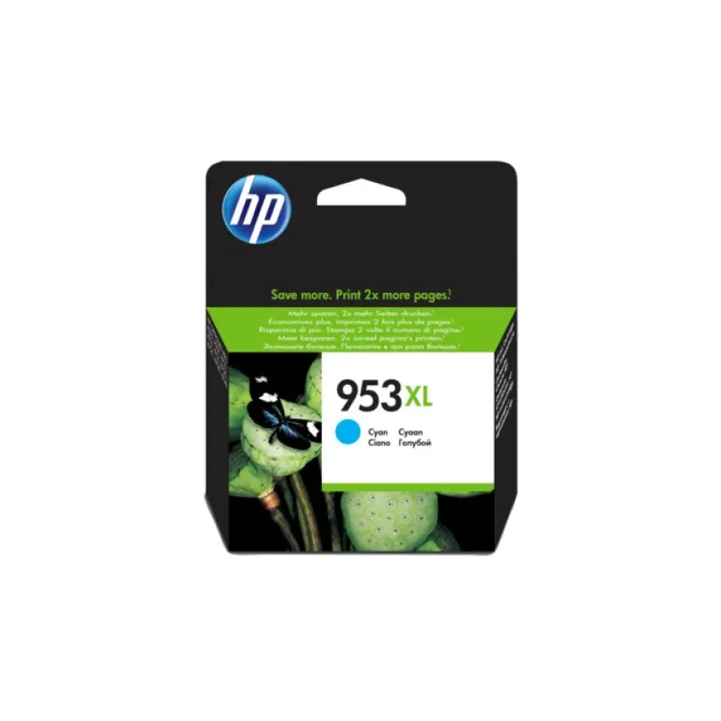 HP F6U16AE Mavi Renkli Mürekkep Kartuş (953XL)