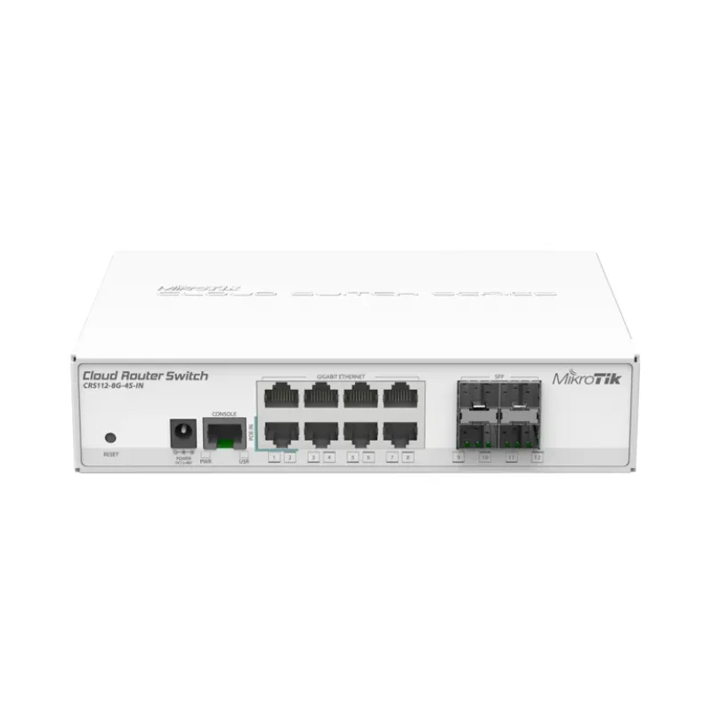Mikrotik CRS112-8G-4S-IN 8 Port Gigabit 4x SFP Kompakt Masaüstü Switch (CRS112-8G-4S-IN)