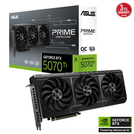Asus PRIME-RTX5070TI-O16G RTX5070TI 16GB GDDR7 256Bit 3xDP/1xHDMI