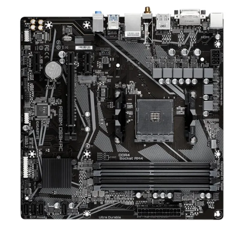 Gigabyte A520M DS3H AC AM4 D4 Dvi-D Hdmi Dp