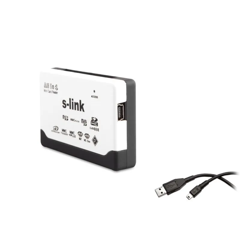 S-Link SLX-A62 Harici TF+M2 Kart Okuyucu