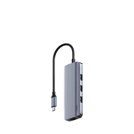 CUDY UH606 - 6-IN-1 USB-C Hub with GbE & 4K@60Hz HDMI