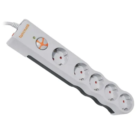 TUNÇMATİK POWERSURGE TSK6134 1050 JOULES 5'Lİ BEYAZ /1.5M AKIM KORUMALI PRİZ