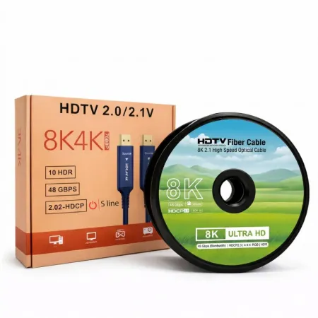 S-LİNE FK0530-8K-OPT 30MT 2.1V 8K FİBER OPTİK HDMI KABLO