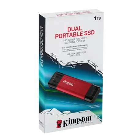 Kingston 1TB USB-A & USB-C Taşınabilir SSD
