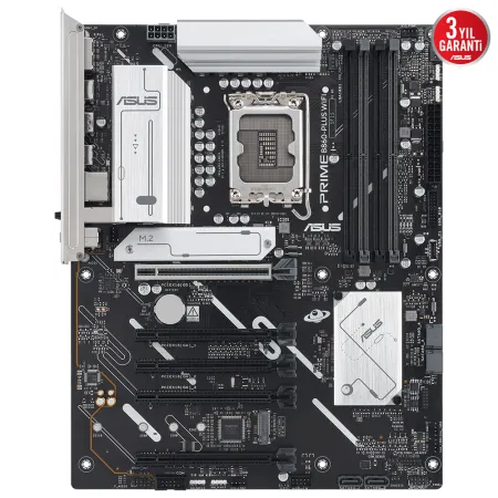 Asus PRIME B860-PLUS WIFI 4x DDR5 DP/HDMI 2x M.2 1x 2.5GLAN/WIFI/BT USB3.2 1851P ANAKART