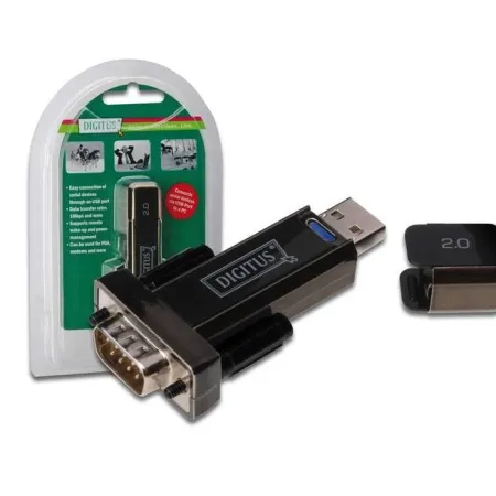 Digitus USB2.0 Erkek to RS232 (Seri) Dişi Çevirici